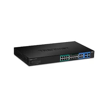 TRENDnet TPE-204US 20-portowy Gigabit Web Smart Switch UPoE, budżet PoE 370W, 8 portów UPoE, montaż w szafie 19 inch
