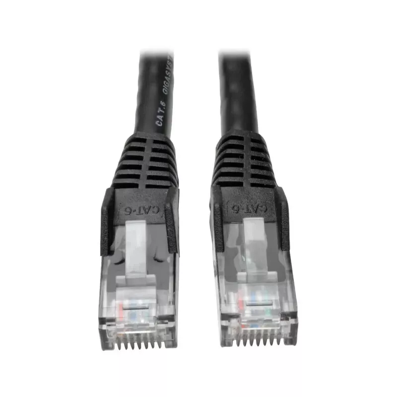 Tripp 15ft Cat6 Gigabit Snagless Molded Patch Cable RJ45 M/M Black
