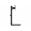 Podstawa pod monitor Tripp Single-Display - z regulacją wysokości, 17-27 cali - zestaw montażowy - do monitora - stal - czarny - rozmiar ekranu: 43,2-68,6 cm (17-27)