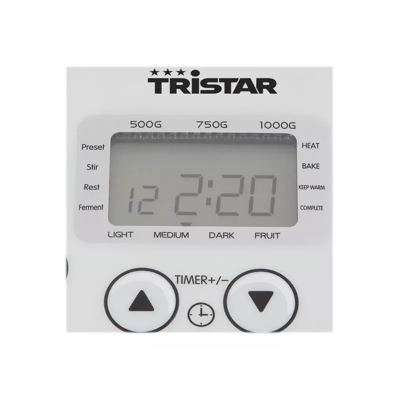 Tristar BM-4586 Wypiekacz do chleba 550W, 19 programów, 750g-900g, LCD, misa nieprzywierająca, czarny