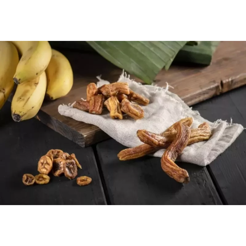 Tropicks Dried Banana 100 g – Chrupiące Słodkie Chipsy Bananowe z Olejem Kokosowym i Miodem