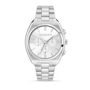 Zegarek męski Trussardi R2453159003 44mm Niebieska tarcza Stal szlachetna