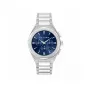 Zegarek męski Trussardi T-Light kwarcowy R2453156004 44mm niebieska tarcza srebrna bransoleta mesh