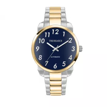 Zegarek męski Trussardi R2423154001 40mm Stal nierdzewna Niebieska tarcza Kwarcowy
