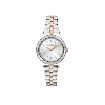 Zegarek damski Trussardi T-Light R2453145516 34mm srebrny, stal nierdzewna, siateczka mediolańska