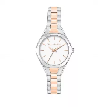 Zegarek damski Trussardi T-Light R2453157509 30mm Srebrny Stal nierdzewna Kwarcowy