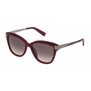 Okulary przeciwsłoneczne Trussardi Damskie STR1795409FH Havana Acetat Kwadratowa Oprawka Brązowe Gradientowe Szkła 54mm
