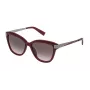 Okulary przeciwsłoneczne Trussardi Damskie STR1795409FH Havana Acetat Kwadratowa Oprawka Brązowe Gradientowe Szkła 54mm