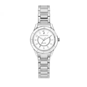 Zegarek damski Trussardi R2453151502 Kwarcowy 30mm Srebrny Stal nierdzewna Mesh