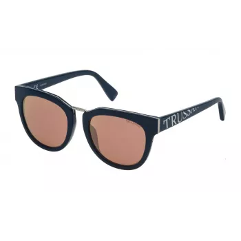 Okulary przeciwsłoneczne TRUSSARDI dla kobiet STR180527T9R Brąz Havana Kształt kwadratowy 52 mm