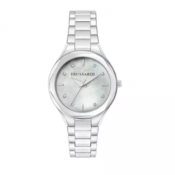 Zegarek damski Trussardi R2453157502 32mm Srebrna Stalowa Siatka