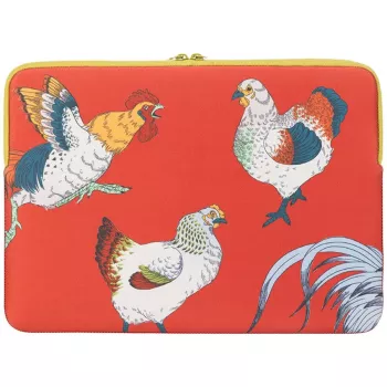 TUCANO SCHIZZO Etui na MacBook Air 15 cali / Laptopy 13-14 cali, Fauna Galline Pomarańczowy