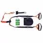 Tunturi 14TUSFU154 Suspension / Sling Trainer – Regulowane pasy do ćwiczeń z ciężarem własnym ciała z kotwicą do drzwi, czarno-żółty