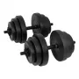 Tunturi zestaw hantli winylowych 28 kg z gryfami spinlock