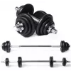 Tunturi Barbell/Dumbbell Set 20 kg Cast Iron with Spinlock Bars