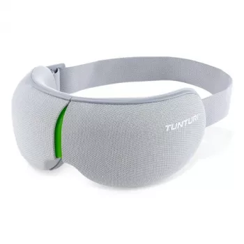 Masażer do oczu TUNTURI EM50 z ciśnieniem powietrza, wibracją, terapią ciepłem, Bluetooth, 5 trybów, czarny