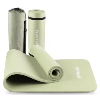 Tunturi Fitness Mat NBR - Mint (183 x 61 cm, 15 mm Thick, Anti-Slip)