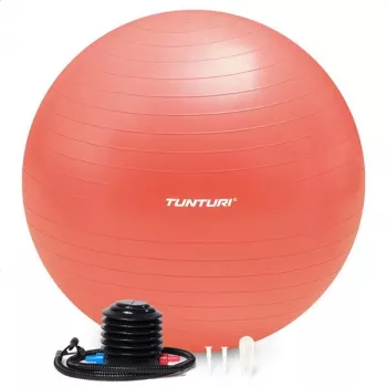 Tunturi Gymball Piłka do ćwiczeń antywybuchowa z pompką, 65 cm, różowe złoto