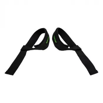 Tunturi Padded Weight Lifting Straps - 1 para, czarny, neoprenowe wsparcie nadgarstka, 60 cm
