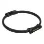 Tunturi Pilates Ring Black - Elastyczne kółko fitness z włókna szklanego z uchwytami z pianki EVA do treningu mięśni głębokich, ud, ramion, klatki piersiowej, pośladków - średnica 38 cm, średni opór, lekkie i przenośne do pilatesu, jogi, treningu siłowego