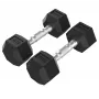 Tunturi Platinum Hex Rubber Dumbbell, 5kg, Para