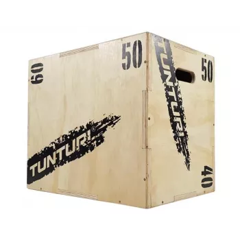 Tunturi Plyo Box Wood 40/50/60cm - Regulowany box plyometryczny