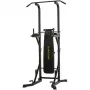 Tunturi PT60 Power Tower (17TSPT6000) - Multi-Grip Pull-Up & Dip Station for Home Strength Training