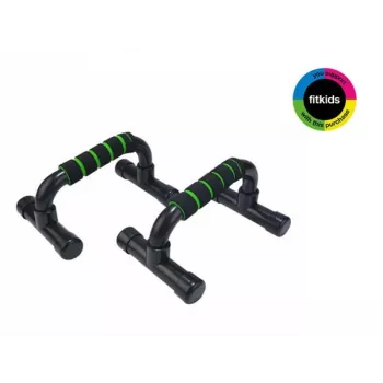 Tunturi Push Up Bar - Czarny, Zestaw 2 szt., Stalowa rama z ergonomicznymi uchwytami z pianki PVC