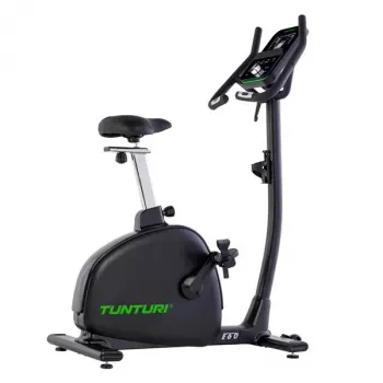 Tunturi Signature E60 Rower treningowy pionowy z oporem elektromagnetycznym, 32 poziomy, 14 kg koło zamachowe, łączność Bluetooth, 5.5 cala wyświetlacz LCD, maksymalna waga użytkownika 150 kg
