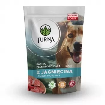 TURNA Mokra Karma dla Psów z Jagnięciną – Puszka 500g