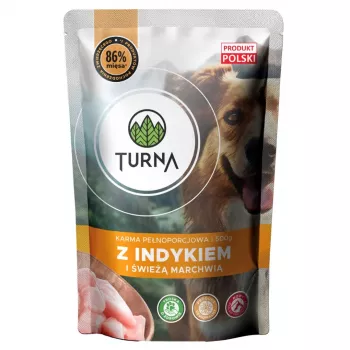 TURNA z indykiem – mokra karma dla psa – 500g