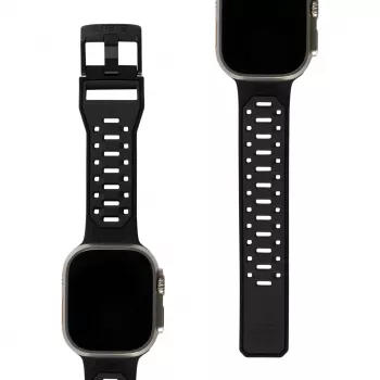 UAG Scout Silikonowy pasek do zegarka Apple Watch 49mm/45mm/44mm/42mm - Czarny