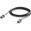 UBIQUITI UACC-CABLE-PATCH-OUTDOOR-C6A-3M-BK ultracienki ekranowany zewnętrzny kabel krosowy Cat6a (3 m, czarny)