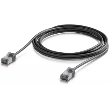 UBIQUITI UACC-CABLE-PATCH-OUTDOOR-C6A-3M-BK ultracienki ekranowany zewnętrzny kabel krosowy Cat6a (3 m, czarny)