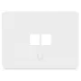 Ubiquiti UACC-WP-KEYSTONE-H-2P Uniwersalna płyta ścienna Keystone (2 sztuki) – biała, pojedyncza, ABS