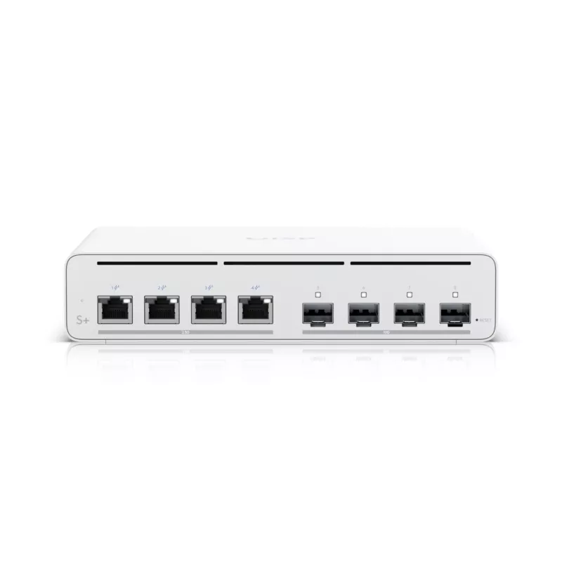 Ubiquiti UISP-S-PLUS-EU 8-portowy przełącznik 2.5GbE PoE++ z portem uplink 10G SFP+, budżet 200W