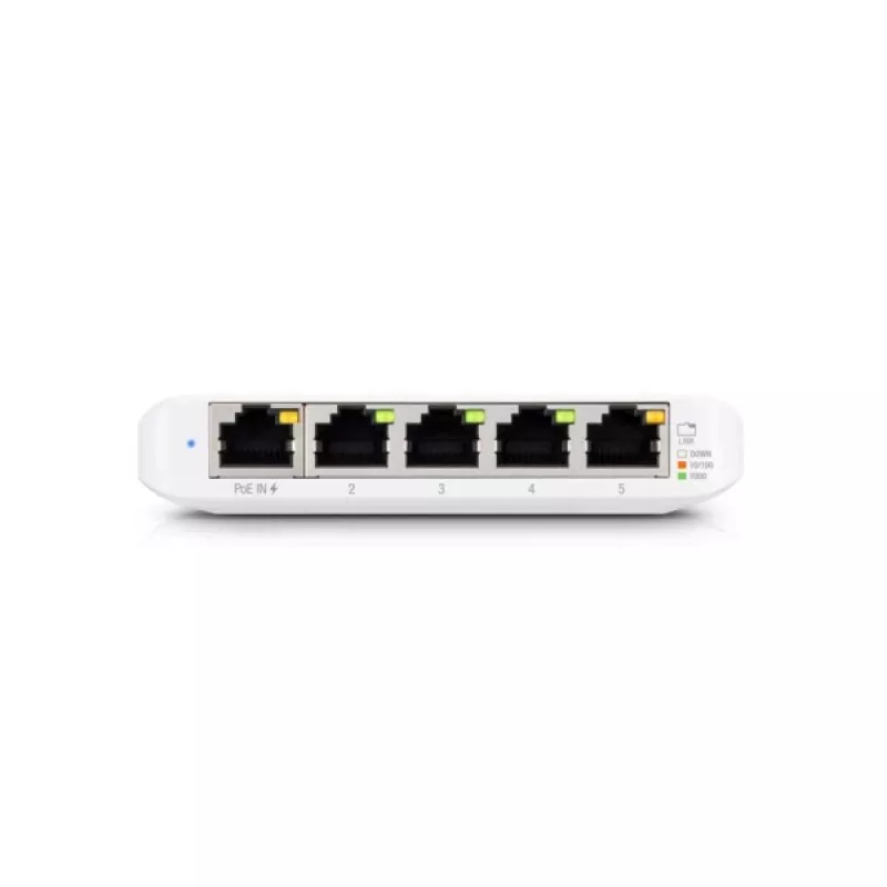 Ubiquiti UniFi USW Flex Mini 5-Port Zarządzalny Gigabit PoE Przełącznik Biały