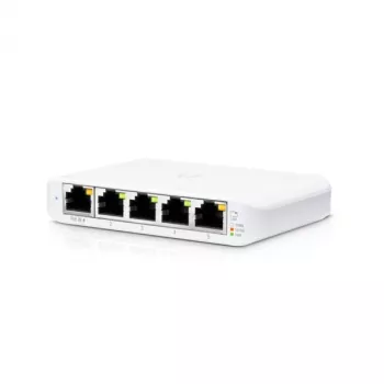 Ubiquiti UniFi USW Flex Mini 5-Port Zarządzalny Gigabit PoE Przełącznik Biały
