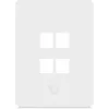 Ubiquiti Uniwersalna płyta ścienna Keystone 4-portowa pionowa – czyste wykończenie (UACC-WP-KEYSTONE-V-4P)