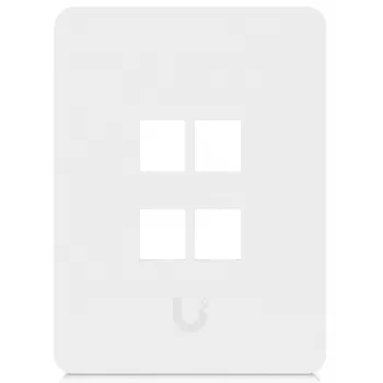 Ubiquiti Uniwersalna płyta ścienna Keystone 4-portowa pionowa – czyste wykończenie (UACC-WP-KEYSTONE-V-4P)