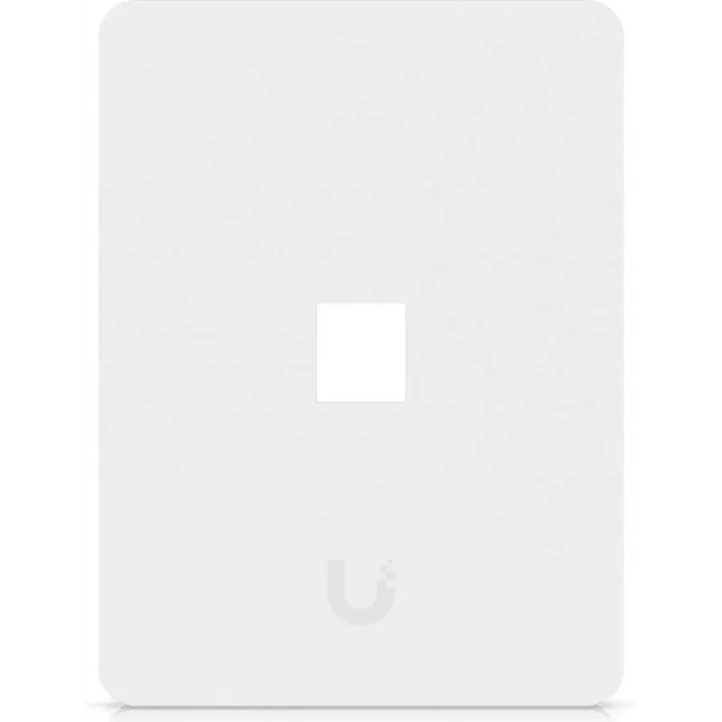 Ubiquiti Universal Keystone Wall Plate – Czyste, konfigurowalne wykończenie, 1 port (biały)