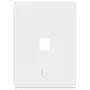 Ubiquiti Universal Keystone Wall Plate – Czyste, konfigurowalne wykończenie, 1 port (biały)