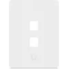 Ubiquiti Uniwersalna płyta ścienna Keystone czysta, konfigurowalne wykończenie, 2-portowa pionowa (UACC-WP-KEYSTONE-V-2P)