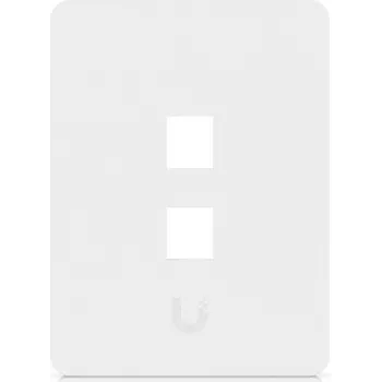 Ubiquiti Uniwersalna płyta ścienna Keystone czysta, konfigurowalne wykończenie, 2-portowa pionowa (UACC-WP-KEYSTONE-V-2P)