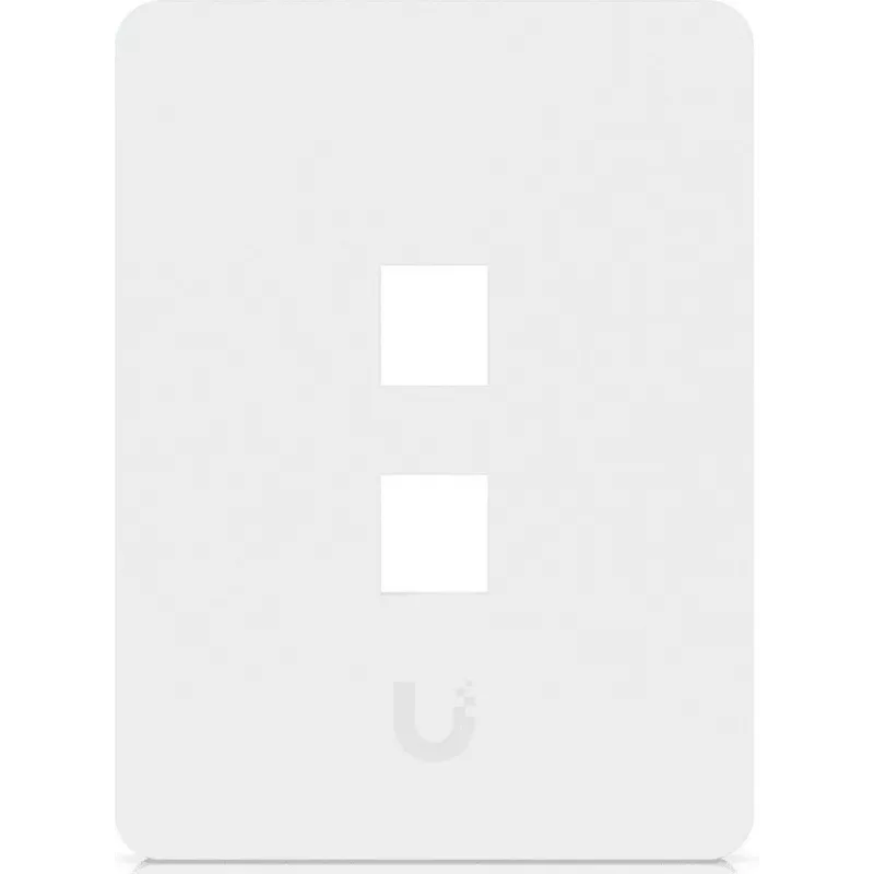 Ubiquiti Uniwersalna płyta ścienna Keystone czysta, konfigurowalne wykończenie, 2-portowa pionowa (UACC-WP-KEYSTONE-V-2P)