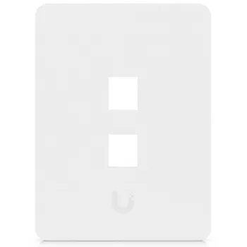 Ubiquiti Uniwersalna płyta ścienna Keystone czysta, konfigurowalne wykończenie, 2-portowa pionowa (UACC-WP-KEYSTONE-V-2P)