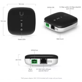 UBIQUITI WAVE-FIBER-ONU-20 GPON ONT 2.5 Gbps do 20 km, 20 sztuk
