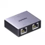 UGREEN Rozdzielacz Ethernet 1-na-2 Gigabit, 1000Mbps Adapter Sieci LAN, RJ45 Męski na 2 Żeńskie, Pasywny, Czarny