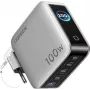 UGREEN 100W GaN Tech Nexode Pro 5-w-1 ładowarka ścienna z inteligentnym wyświetlaczem i sterowaniem dotykowym, 4x USB-C i 1x USB-A, szary 65620