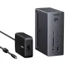 UGREEN 14-in-1 USB-C Docking Station with Dual DisplayPort, HDMI, 100W PD, Gigabit Ethernet, SD/TF Card Readers, and 3.5mm Audio